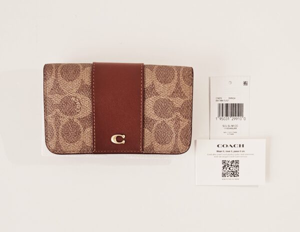 COACH Slim Card Case In Signature Canvas - Image 7