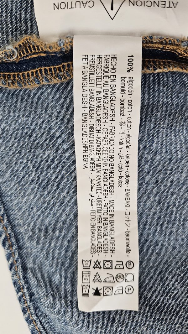 ZARA OPEN BACK DENIM TOP - Image 9